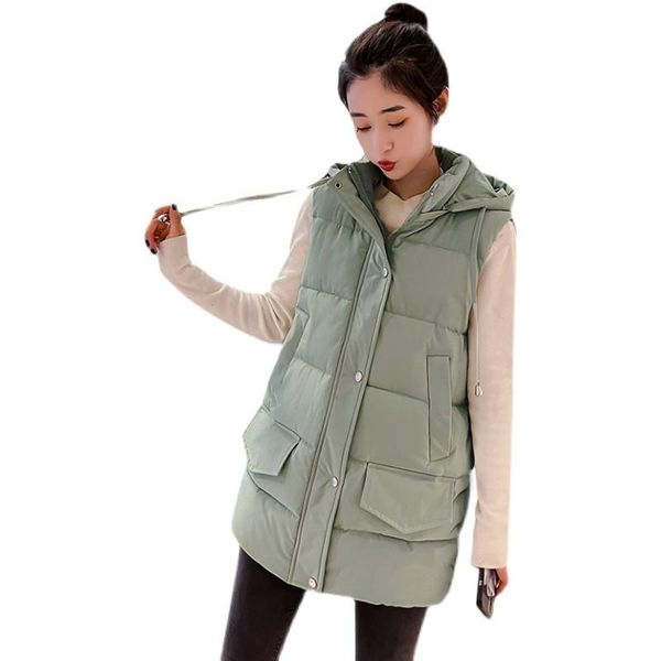 women's vests casual simple slim cotton vest women autumn winter solid color hooded outer wear fashion loose ladies waistcoat jacket jd, Black;white
women's vests casual simple slim cotton vest women autumn winter solid color hooded outer wear fashion loose ladies waistcoat jacket jd, Black;white