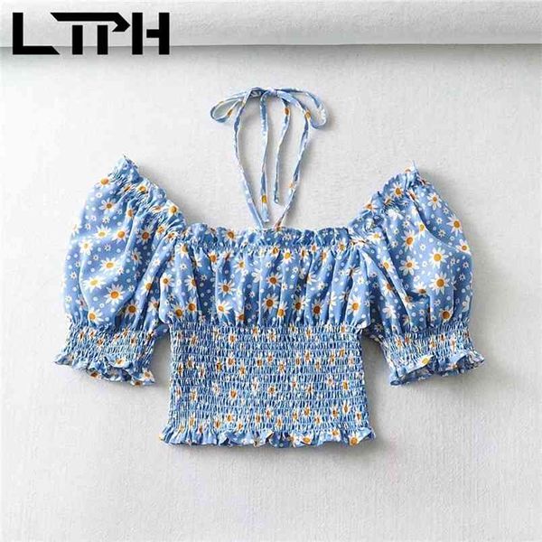 ltph sweet floral shirt short shoulder puff sleeve womens and blouses halter elegant vintage blouse summer 210423, White
ltph sweet floral shirt short shoulder puff sleeve womens and blouses halter elegant vintage blouse summer 210423, White