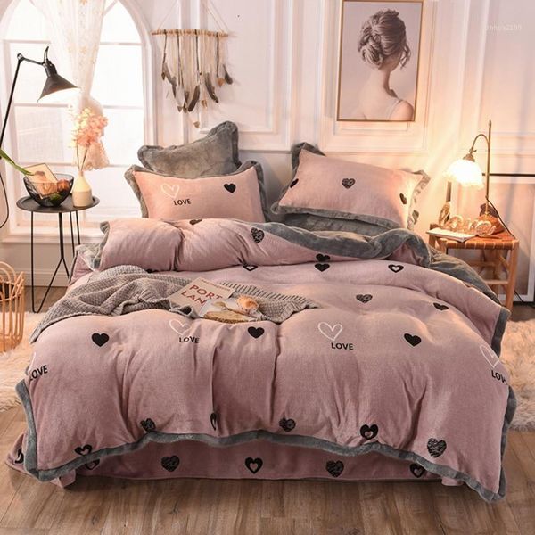 bedding sets winter warm flannel 3/4pcs set milk velvet quilt duvet cover cartoon thickened snow fleece bed sheet pillowcase1
bedding sets winter warm flannel 3/4pcs set milk velvet quilt duvet cover cartoon thickened snow fleece bed sheet pillowcase1