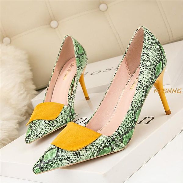 dress shoes spring autumn women 7cm high heels female elegant serpentine thin heel ladies big size snake print pumps, Black
dress shoes spring autumn women 7cm high heels female elegant serpentine thin heel ladies big size snake print pumps, Black