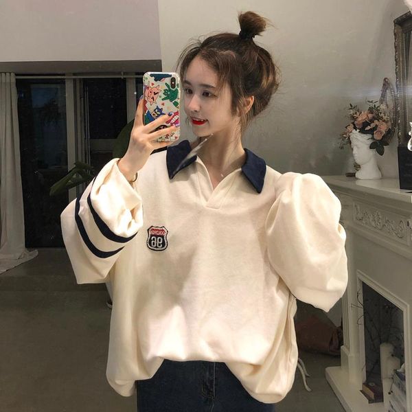 women's hoodies & sweatshirts women clothing fashion brand long sleeve patchwork spring autumn pullovers print loose preppy style casua, Black 
women's hoodies & sweatshirts women clothing fashion brand long sleeve patchwork spring autumn pullovers print loose preppy style casua, Black