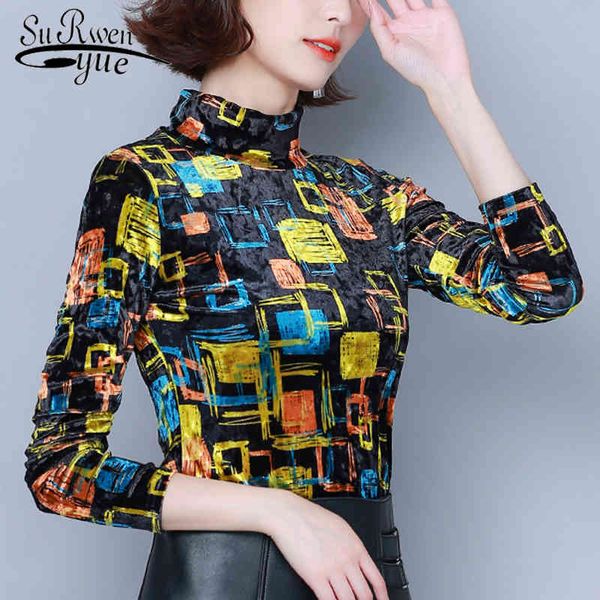 print pullover slim women shirts autumn fashion long sleeve turtleneck blouses plus size ladies 6513 50 210521, White
print pullover slim women shirts autumn fashion long sleeve turtleneck blouses plus size ladies 6513 50 210521, White