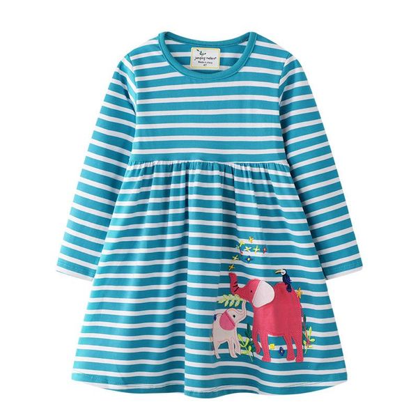 girl's dresses princess stripe girls elephant applique for spring autumn baby clothing long sleeve kids, Red;yellow
girl's dresses princess stripe girls elephant applique for spring autumn baby clothing long sleeve kids, Red;yellow