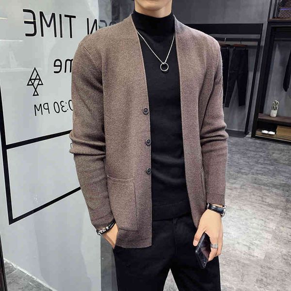 men's polos autumn cardigan clothing fashion 2021 button decor korean sweater front pocket loose casual s 3color 3xl yai3, White;black
men's polos autumn cardigan clothing fashion 2021 button decor korean sweater front pocket loose casual s 3color 3xl yai3, White;black