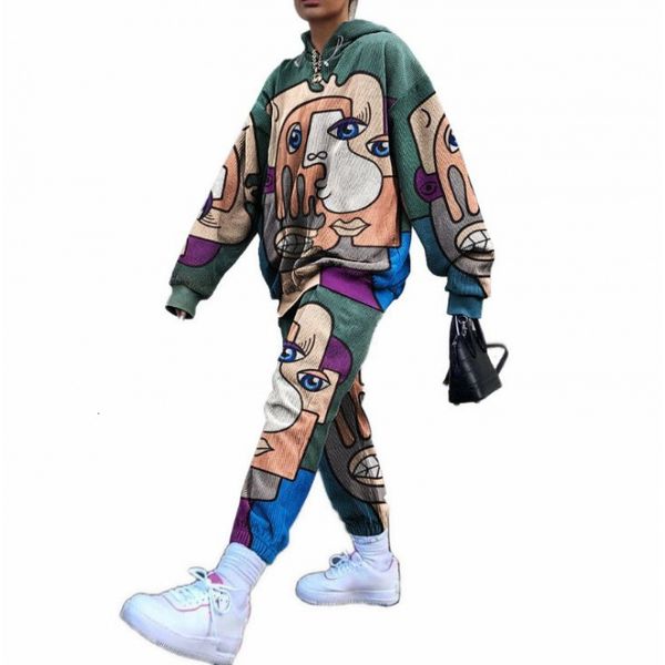 hoodies women's autumn and winter printed sweater pants long casual fashion trend two-piece suit sweatshirt women, Black
hoodies women's autumn and winter printed sweater pants long casual fashion trend two-piece suit sweatshirt women, Black