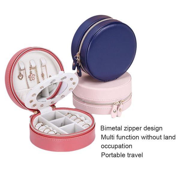 fashion travel jewelry box round organizer pu leather rings earrings necklace storage case cosmetic bags & cases
fashion travel jewelry box round organizer pu leather rings earrings necklace storage case cosmetic bags & cases