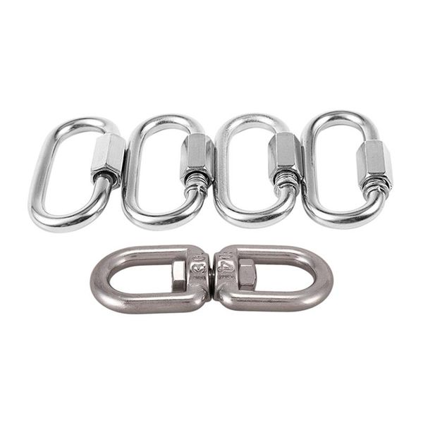 cords, slings and webbing 5 pcs accessories: 1 marine mooring 6mm eye to swivel ring & 4pcs 5mm thickness quick link chain rope connector
cords, slings and webbing 5 pcs accessories: 1 marine mooring 6mm eye to swivel ring & 4pcs 5mm thickness quick link chain rope connector