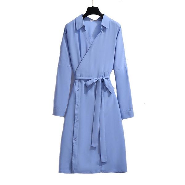 casual dresses solid color chiffon dress spring autumn loose blue black turndown collar long sleeve lace-up plus size clothing for women, Black;gray
casual dresses solid color chiffon dress spring autumn loose blue black turndown collar long sleeve lace-up plus size clothing for women, Black;gray