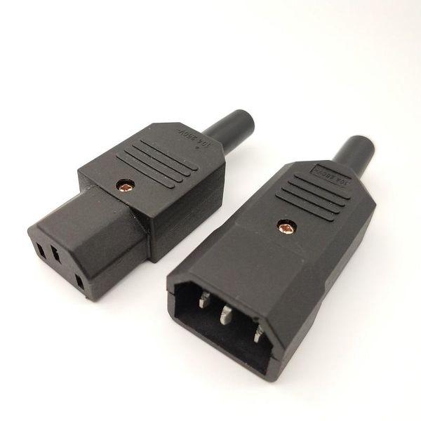 smart power plugs iec 320 c14 male to c13 female 3 pin ac socket cord rewirable connector
smart power plugs iec 320 c14 male to c13 female 3 pin ac socket cord rewirable connector
