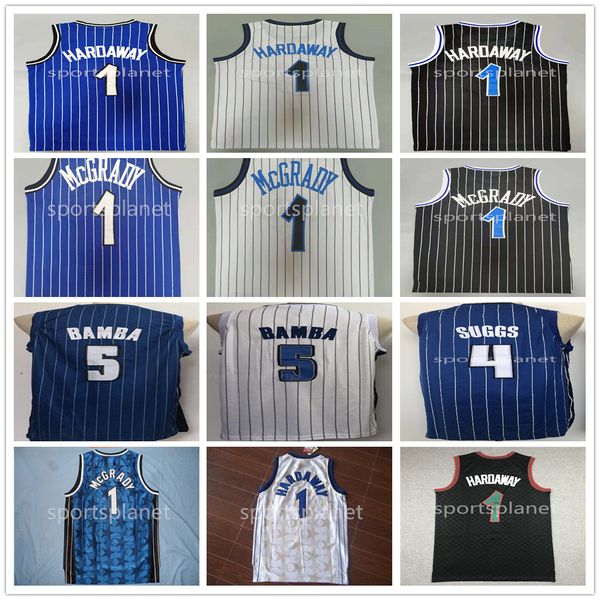 

men basketball stitched city scottie 4 barnes mohamed bamba rerto jersey 5 tracy 1 mcgrady penny hardaway embroider shirt, Black;red