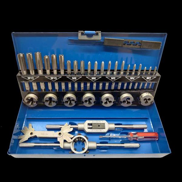 hand tools adjustable taps dies wrench metric set screw thread plugs straight taper reamer m3-m12 threading kit 32pcs
hand tools adjustable taps dies wrench metric set screw thread plugs straight taper reamer m3-m12 threading kit 32pcs