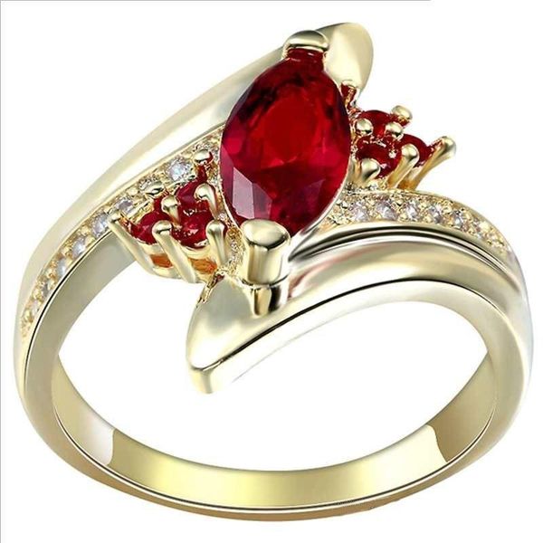 cluster rings exquisite gold horse eye red crystal inlaid zircon ring bridal engagement wedding anniversary gift banquet party jewelry, Golden;silver
cluster rings exquisite gold horse eye red crystal inlaid zircon ring bridal engagement wedding anniversary gift banquet party jewelry, Golden;silver