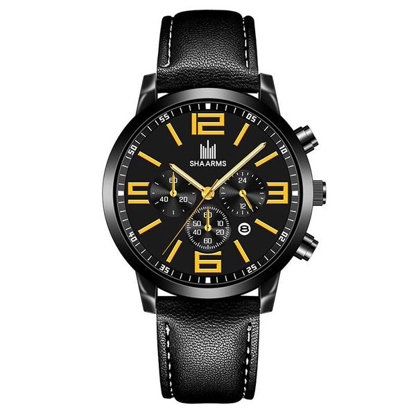 wristwatches fashion casual calendar men watch luxury business quartz men's leather strap watches, Slivery;brown
wristwatches fashion casual calendar men watch luxury business quartz men's leather strap watches, Slivery;brown