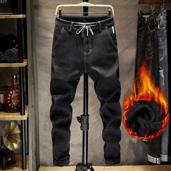 casual warm velvet plus jeans men's autumn and winter fashion solid color scratched men large size 5xl 6xl 7xl, Blue
casual warm velvet plus jeans men's autumn and winter fashion solid color scratched men large size 5xl 6xl 7xl, Blue