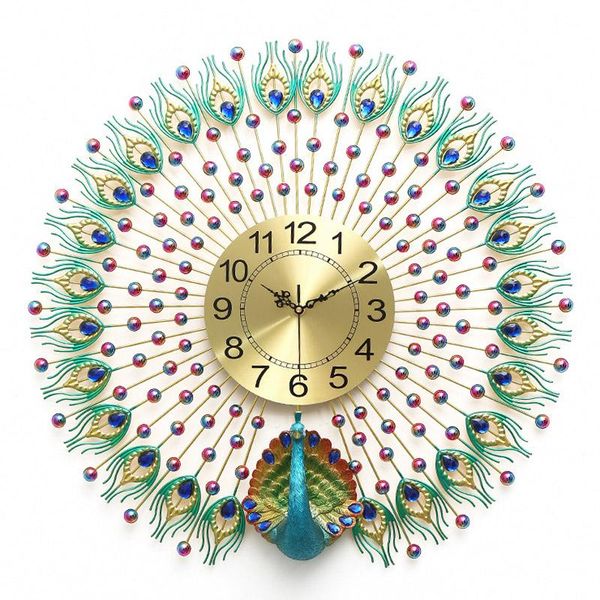 wall clocks luxury large metal clock modern design 3d decorative hanging peacock watch iron art home decor silent 70cm
wall clocks luxury large metal clock modern design 3d decorative hanging peacock watch iron art home decor silent 70cm