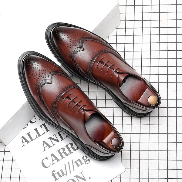 british designer mens brown dress shoes fashion breathable trending leisure office career brogue hombre chaussure size 38-44 zyd-3091, Black
british designer mens brown dress shoes fashion breathable trending leisure office career brogue hombre chaussure size 38-44 zyd-3091, Black