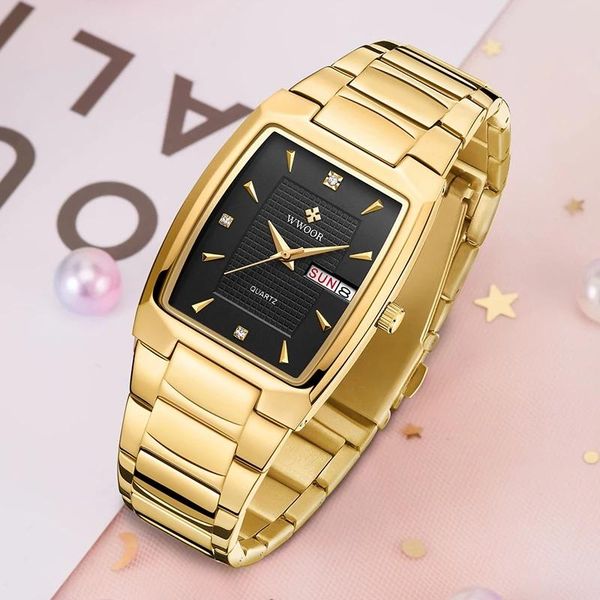 wristwatches wwoor 2021 women bracelet watches gold black ladies dress square waterproof clock relogio feminino, Slivery;brown
wristwatches wwoor 2021 women bracelet watches gold black ladies dress square waterproof clock relogio feminino, Slivery;brown