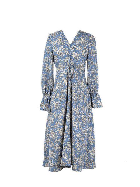 2021 high waist over knee women's skirt french blue wind broken flower chiffon long sleeve v neck closing slim dress, Black;gray
2021 high waist over knee women's skirt french blue wind broken flower chiffon long sleeve v neck closing slim dress, Black;gray