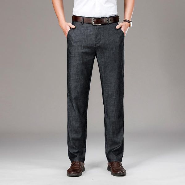 men's jeans 2021 spring and summer tencel elastic straight tube middle-aged casual pants loose denim, Blue
men's jeans 2021 spring and summer tencel elastic straight tube middle-aged casual pants loose denim, Blue