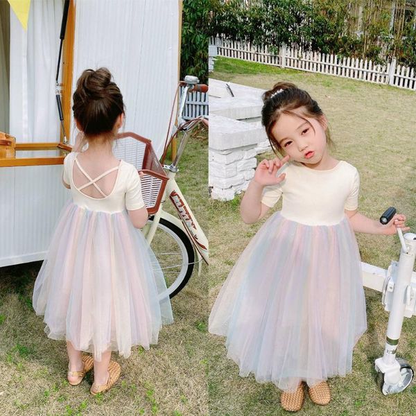 summer girls short-sleeve dress princess baby cotton rainbow light dresses children's back cross prom clothing korean style girl's, Red;yellow
summer girls short-sleeve dress princess baby cotton rainbow light dresses children's back cross prom clothing korean style girl's, Red;yellow