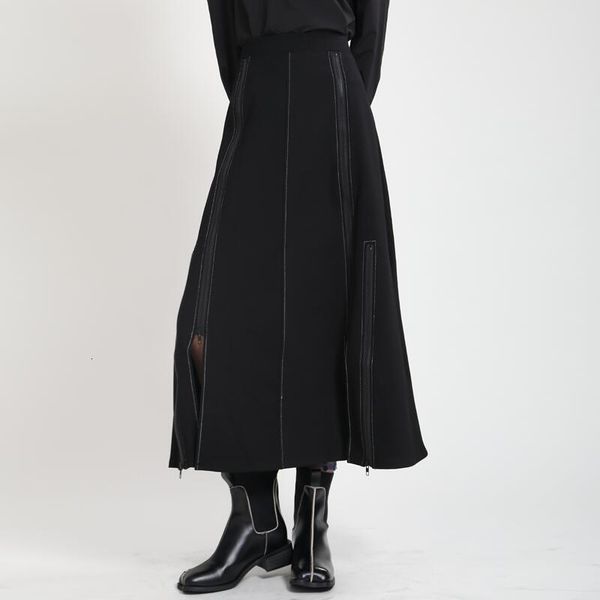 skirts a-line 2021 spring drs high waist thin hip covering temperament medium long black dign zipper skirt
skirts a-line 2021 spring drs high waist thin hip covering temperament medium long black dign zipper skirt