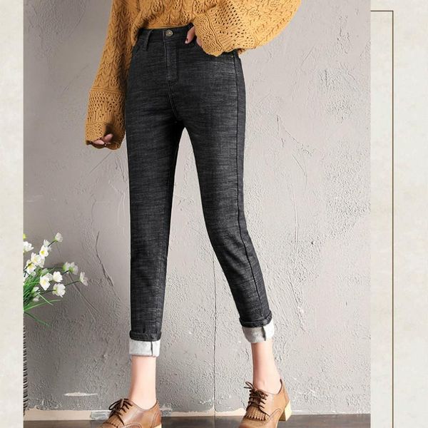 women's jeans stretch warm velvet for woman winter with high wais skinny plus size women denim trousers female jean, Blue
women's jeans stretch warm velvet for woman winter with high wais skinny plus size women denim trousers female jean, Blue