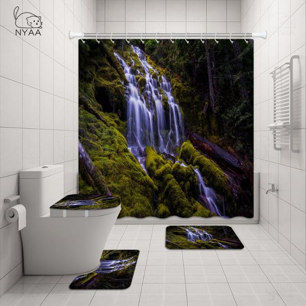 waterfall landscape waterproof bathroom shower curtain rug set sunshine polyester bath non-slip toilet cover mat accessory
waterfall landscape waterproof bathroom shower curtain rug set sunshine polyester bath non-slip toilet cover mat accessory