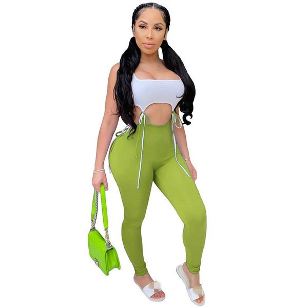 ladies fashion color block romper sleeveless cut out skinny jumpsuits women one piece lace up plus size clubwear women's & rompers, Black;white
ladies fashion color block romper sleeveless cut out skinny jumpsuits women one piece lace up plus size clubwear women's & rompers, Black;white