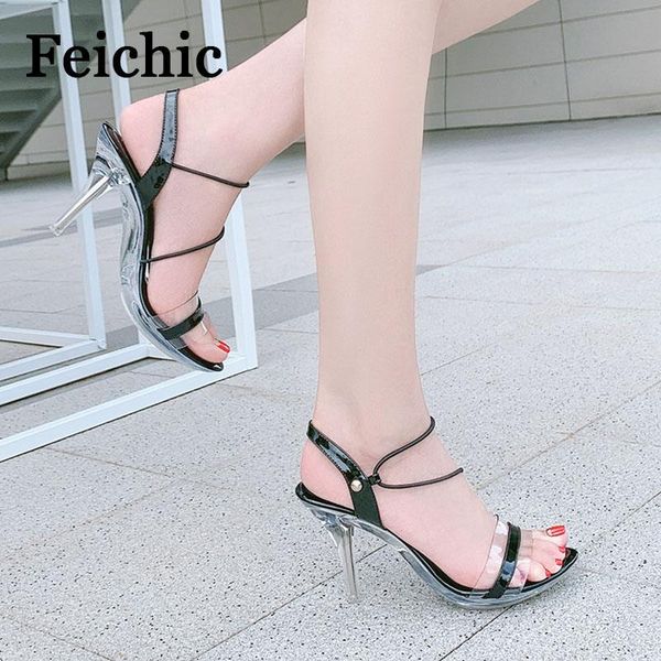 sandals feichic summer high heels korean round head transparent word with crystal heel fashion party chaussure femme, Black
sandals feichic summer high heels korean round head transparent word with crystal heel fashion party chaussure femme, Black