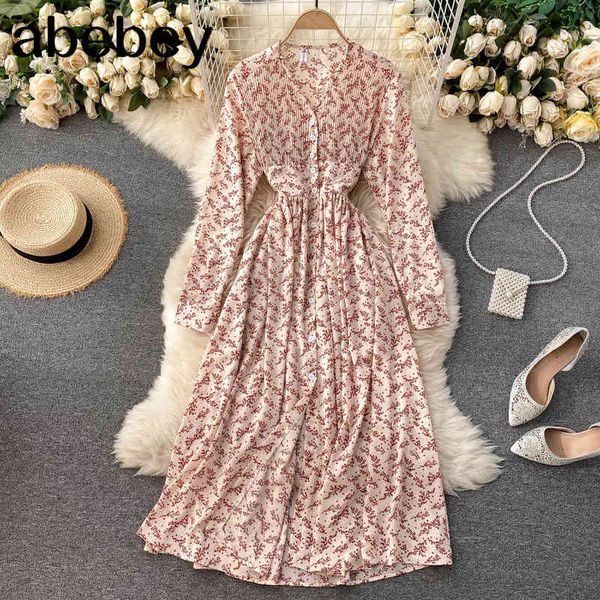 women print floral dress chiffon v neck button a line autumn casual waist elastic ruched french style 210512, Black;gray
women print floral dress chiffon v neck button a line autumn casual waist elastic ruched french style 210512, Black;gray