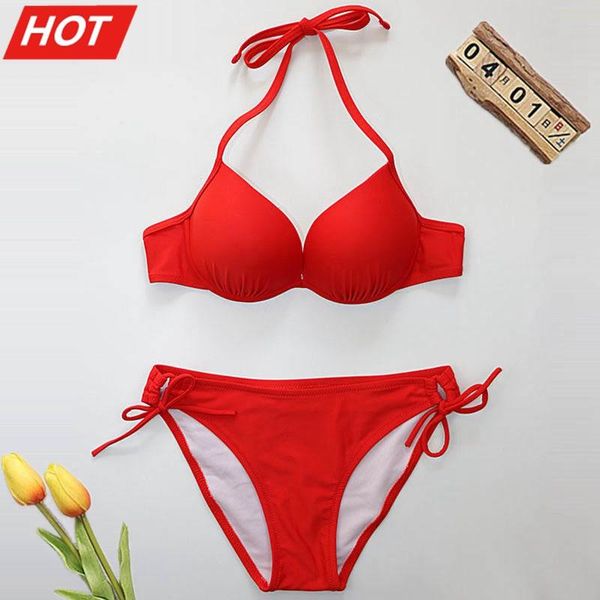 padded swimwear women bikini swimsuit female push up triangle biquini black set halter bandage swim suits women's, White;black
padded swimwear women bikini swimsuit female push up triangle biquini black set halter bandage swim suits women's, White;black