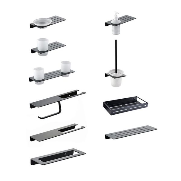 bathroom hardware accessories set matte black square paper phone holder towel bar ring shelf tumbler 304 stainless steel modern bath accesso
bathroom hardware accessories set matte black square paper phone holder towel bar ring shelf tumbler 304 stainless steel modern bath accesso