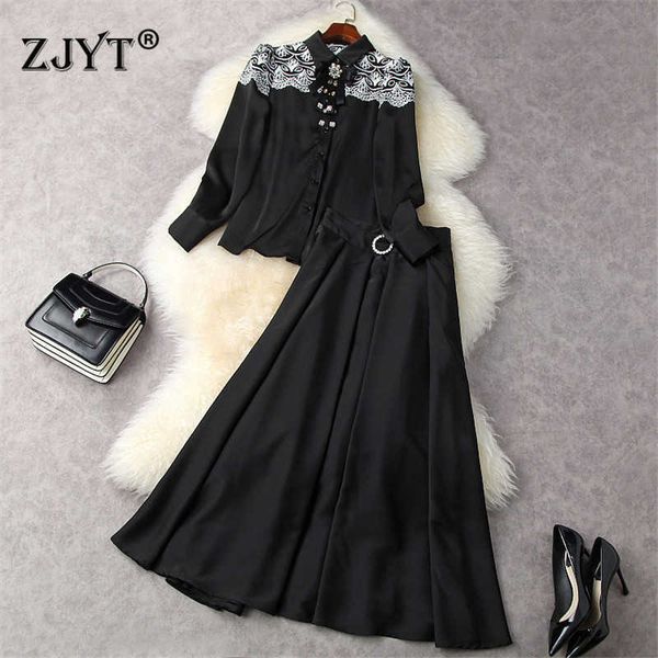 spring runway set women fashion designers hollow out embroidery blouse and long skirt suit party twinset 210601, White
spring runway set women fashion designers hollow out embroidery blouse and long skirt suit party twinset 210601, White