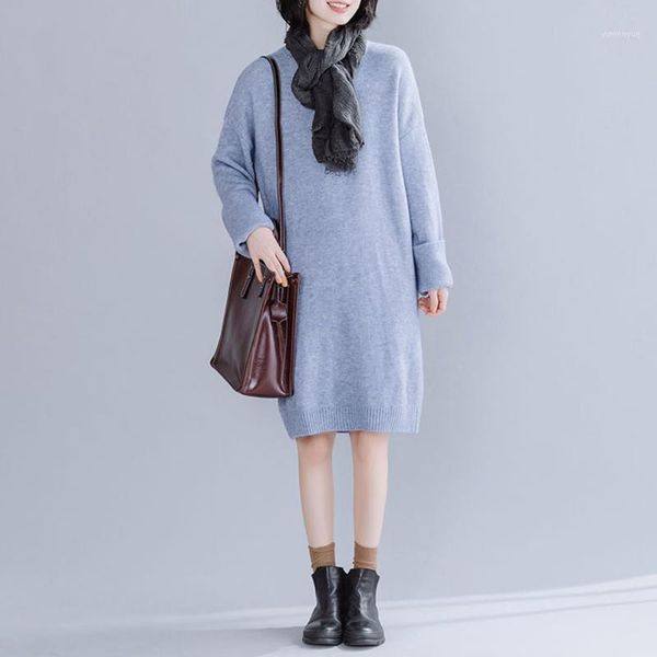 casual dresses women long sleeve sweater dress autumn winter loose tunic knitted light blue gray solid color clothes dresse, Black;gray
casual dresses women long sleeve sweater dress autumn winter loose tunic knitted light blue gray solid color clothes dresse, Black;gray