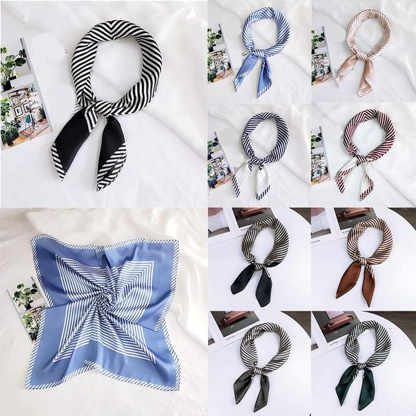 scarves square scarf striped print bandana satin neckerchief hair tie band decorative headscarf neck hijabs, Blue;gray
scarves square scarf striped print bandana satin neckerchief hair tie band decorative headscarf neck hijabs, Blue;gray