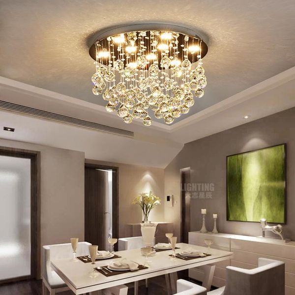 ceiling lights modern fashion romantic circular k9 crystal led lamp diy home deco dining room stainless steel lighting fixture
ceiling lights modern fashion romantic circular k9 crystal led lamp diy home deco dining room stainless steel lighting fixture
