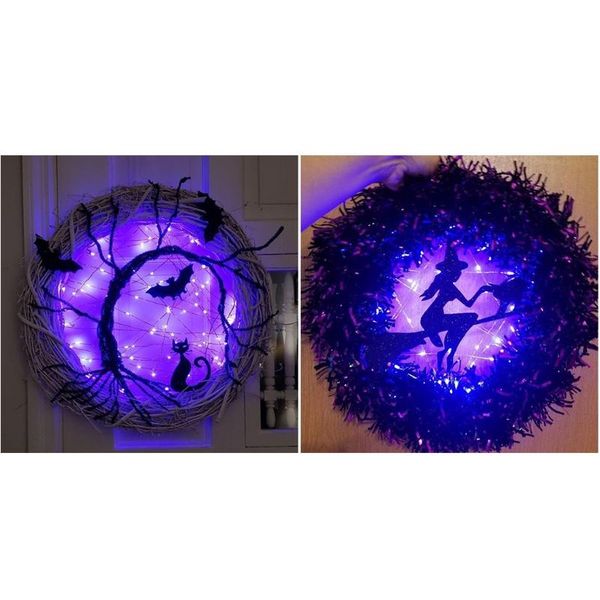 decorative flowers & wreaths halloween wreath with lights bat witch ornaments for front door wall window decoration plastic purple glow craf
decorative flowers & wreaths halloween wreath with lights bat witch ornaments for front door wall window decoration plastic purple glow craf