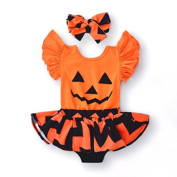 kids clothing sets girls halloween pumpkin outfits infant toddler flying sleeve +shorts skirts+headband 3pcs/set summer fashion baby clothes, White
kids clothing sets girls halloween pumpkin outfits infant toddler flying sleeve +shorts skirts+headband 3pcs/set summer fashion baby clothes, White