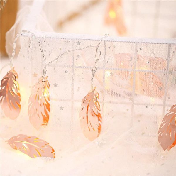 strings rose gold iron feather string light bedroom decorative lamps with no battery
strings rose gold iron feather string light bedroom decorative lamps with no battery