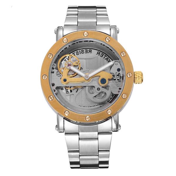 shenhua mark men automatic transparent clock male mechanical skeleton wrist rustless steel bracelet, Slivery;brown
shenhua mark men automatic transparent clock male mechanical skeleton wrist rustless steel bracelet, Slivery;brown