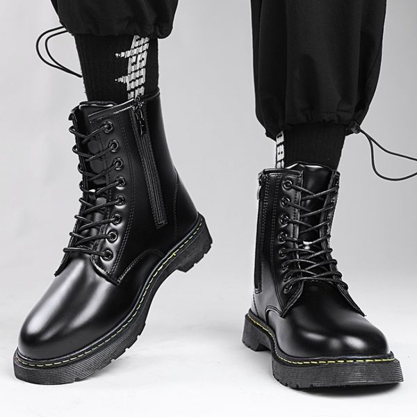 martin high british wind work clothes black boots men's medium cylinder motorcycle snow zipper leather shoes
martin high british wind work clothes black boots men's medium cylinder motorcycle snow zipper leather shoes