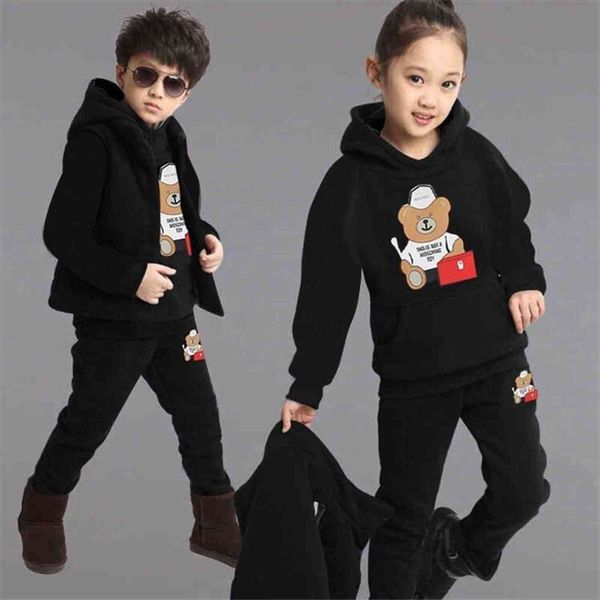 boys kids sportswear tracksuit warm clothing sports suit for 3pcs set childrens cotton hooded vest t shirts pants, White
boys kids sportswear tracksuit warm clothing sports suit for 3pcs set childrens cotton hooded vest t shirts pants, White