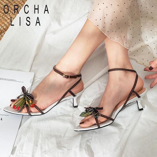 size 40 genuine leather flower sandals women high heels summer bowknot thin heel ankle strap work party shoes, Black
size 40 genuine leather flower sandals women high heels summer bowknot thin heel ankle strap work party shoes, Black