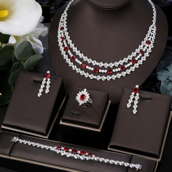 missvikki luxury 3 layers necklace bangle earrings ring noble nigerian bridal wedding full cubic zirconia jewelry set &, Silver
missvikki luxury 3 layers necklace bangle earrings ring noble nigerian bridal wedding full cubic zirconia jewelry set &, Silver