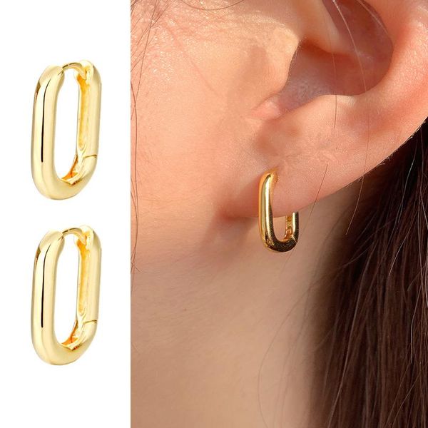 hoop & huggie prevent allergy trendy geometric oval earrings for women simple metal style detachable party accessories gifts, Golden;silver
hoop & huggie prevent allergy trendy geometric oval earrings for women simple metal style detachable party accessories gifts, Golden;silver
