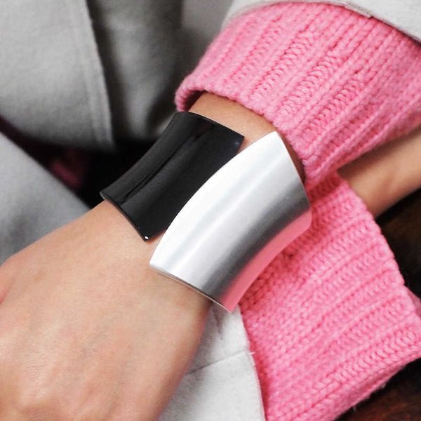 punk alloy statement cuff bangles bracelets for women jewelry mixed color metal big bangle wholesale ukmoc q0717, Black
punk alloy statement cuff bangles bracelets for women jewelry mixed color metal big bangle wholesale ukmoc q0717, Black