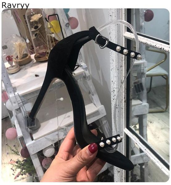 woman sandals black high heels white pearl decor cover heel peep toe pumps thin female party dress single shoe
woman sandals black high heels white pearl decor cover heel peep toe pumps thin female party dress single shoe