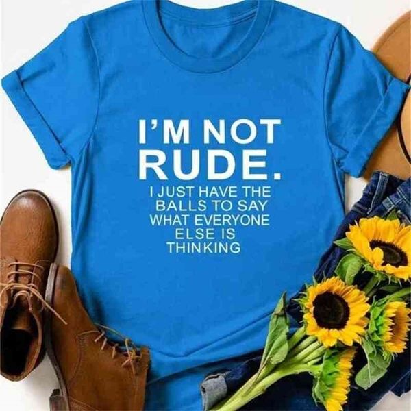 i am not rude black t shirt cool ee for women, loose girls, casual wear 210512, White
i am not rude black t shirt cool ee for women, loose girls, casual wear 210512, White