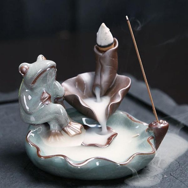 fragrance lamps the frog backflow incense burner fountain waterfall ceramic holder with 20 pcs cones for home decor office
fragrance lamps the frog backflow incense burner fountain waterfall ceramic holder with 20 pcs cones for home decor office