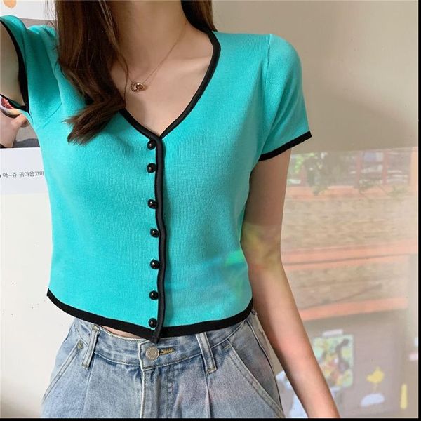 5 colors womens sweater women patched v neck knitted short sleeve cropped sweaters cardigans shirts lady thin cardigan crop, White;black
5 colors womens sweater women patched v neck knitted short sleeve cropped sweaters cardigans shirts lady thin cardigan crop, White;black